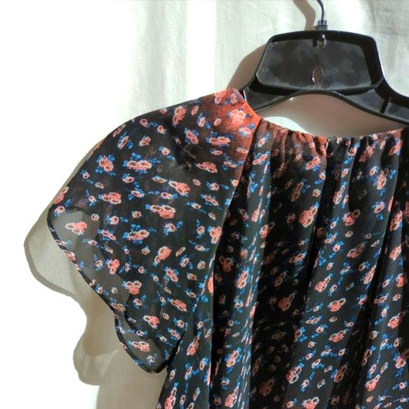 BCBGeneration | Floral Baby-Doll Cap Sleeve Dress - Picture 7 of 9
